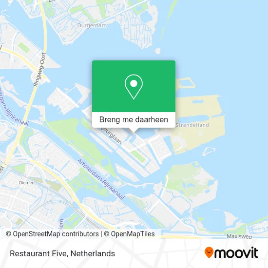 Restaurant Five kaart