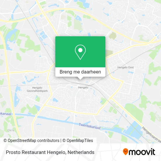 Prosto Restaurant Hengelo kaart