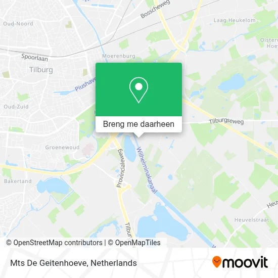 Mts De Geitenhoeve kaart