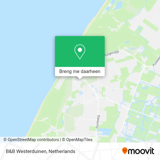 B&B Westerduinen kaart