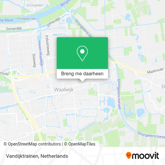 Vandijktrainen kaart