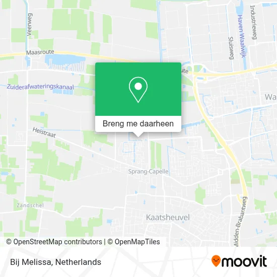 Bij Melissa kaart