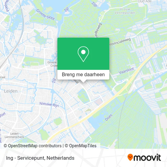 Ing - Servicepunt kaart