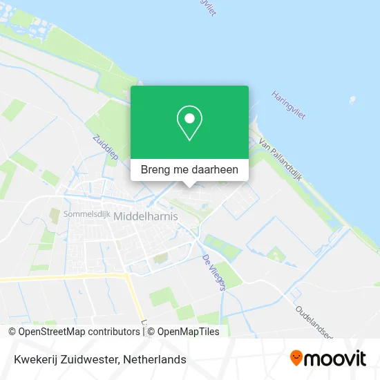 Kwekerij Zuidwester kaart
