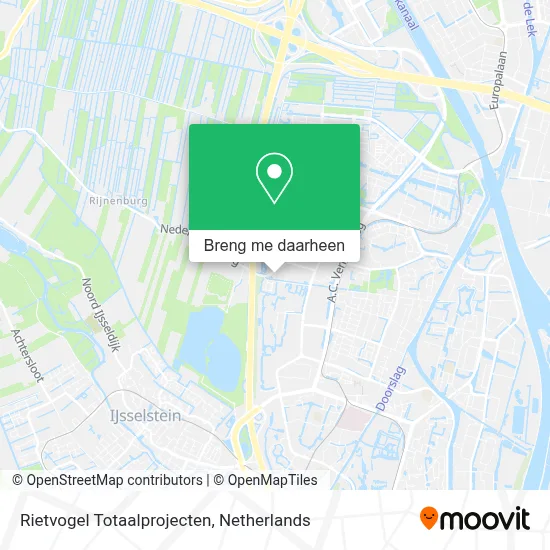 Rietvogel Totaalprojecten kaart