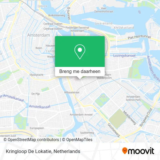 Kringloop De Lokatie kaart