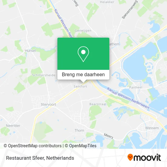 Restaurant Sfeer kaart