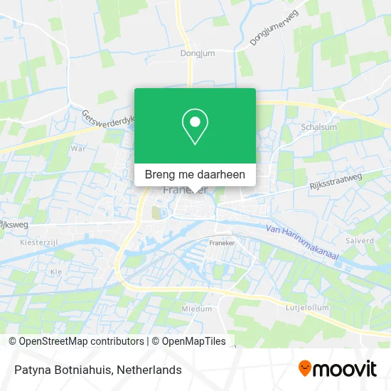 Patyna Botniahuis kaart