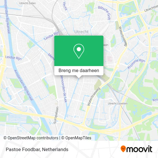 Pastoe Foodbar kaart