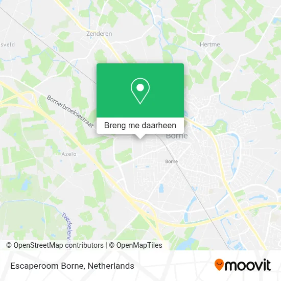 Escaperoom Borne kaart