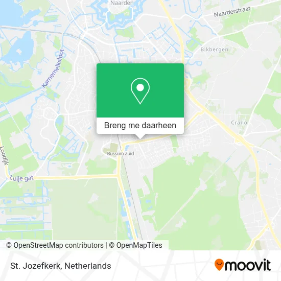 St. Jozefkerk kaart