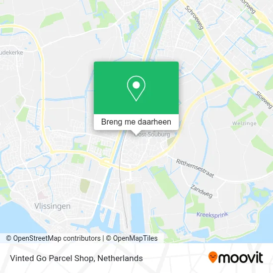 Vinted Go Parcel Shop kaart