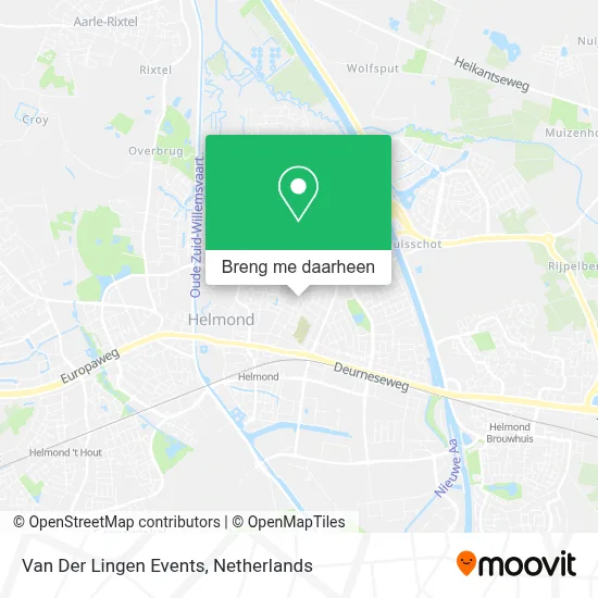 Van Der Lingen Events kaart