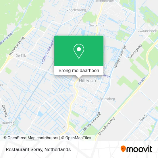 Restaurant Seray kaart