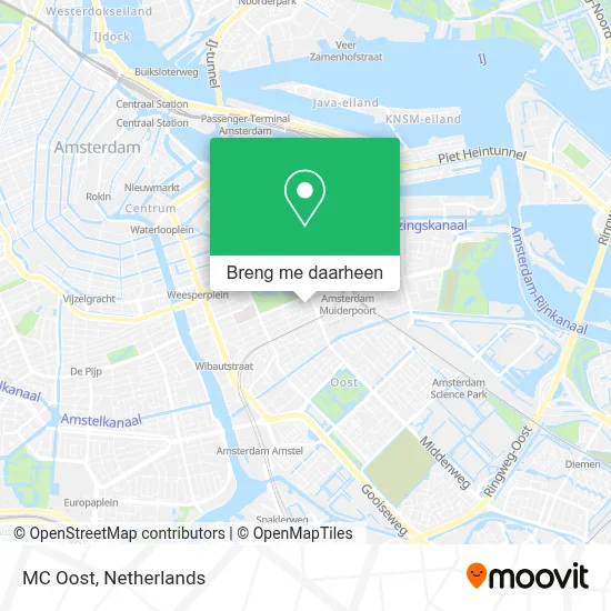MC Oost kaart
