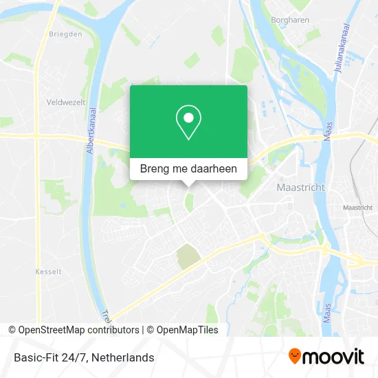Basic-Fit 24/7 kaart