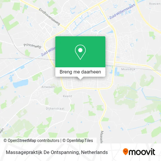 Massagepraktijk De Ontspanning kaart