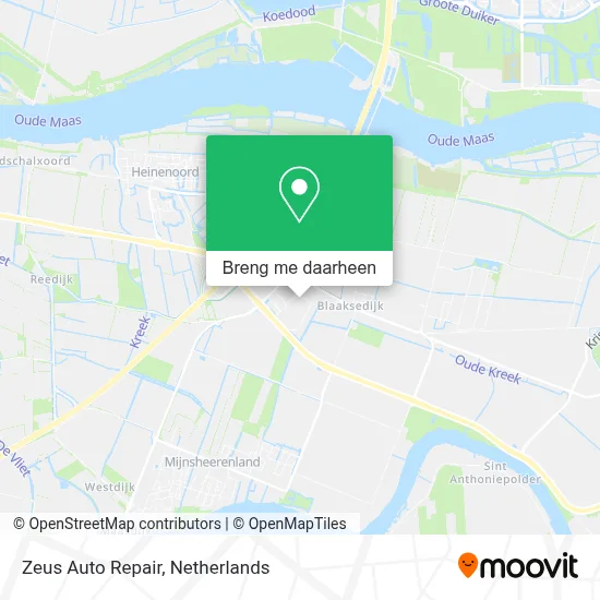Zeus Auto Repair kaart