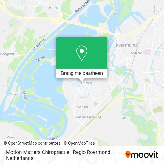 Motion Matters Chiropractie | Regio Roermond kaart