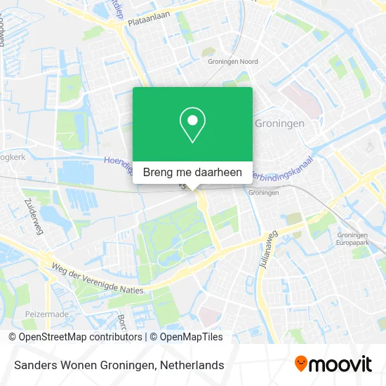 Sanders Wonen Groningen kaart