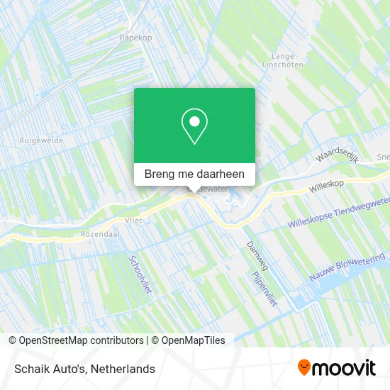 Schaik Auto's kaart