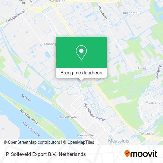 P. Solleveld Export B.V. kaart