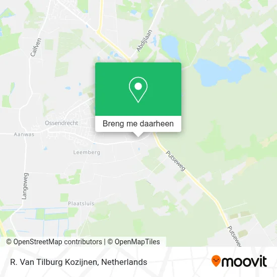 R. Van Tilburg Kozijnen kaart