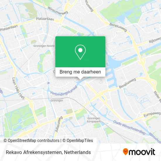 Rekavo Afrekensystemen kaart