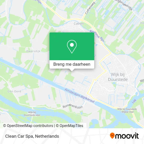 Clean Car Spa kaart