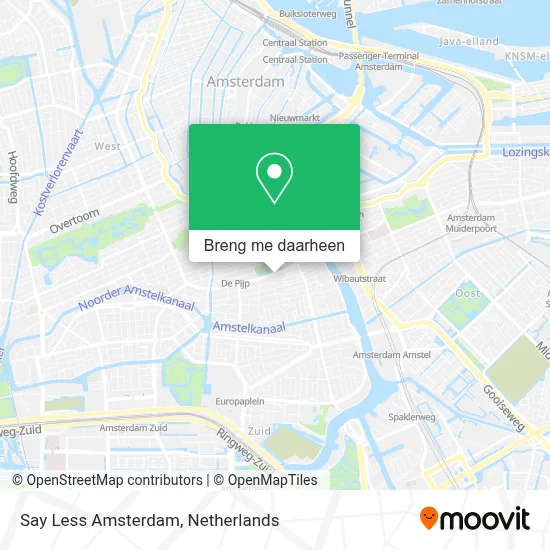 Say Less Amsterdam kaart