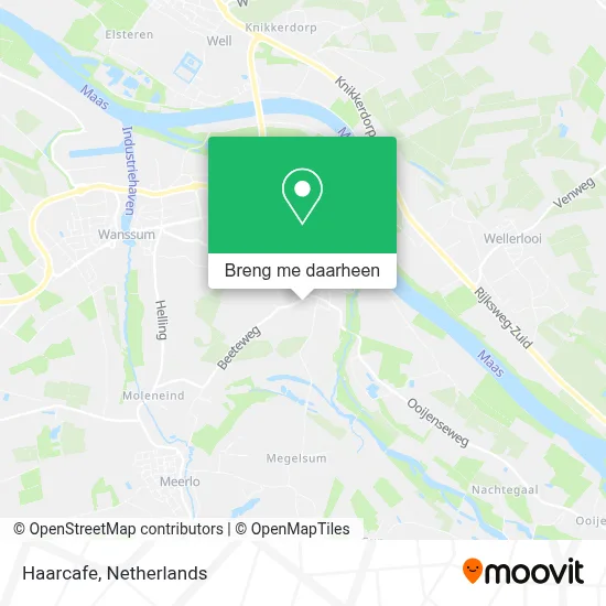 Haarcafe kaart