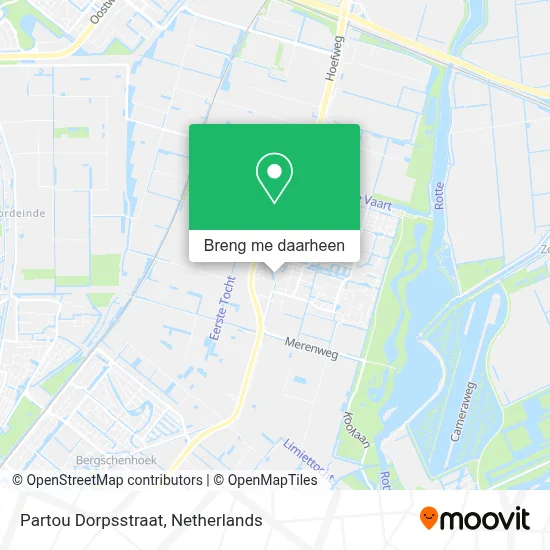Partou Dorpsstraat kaart