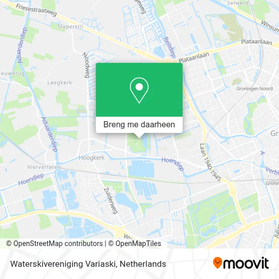 Waterskivereniging Variaski kaart