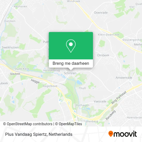 Plus Vandaag Spiertz kaart