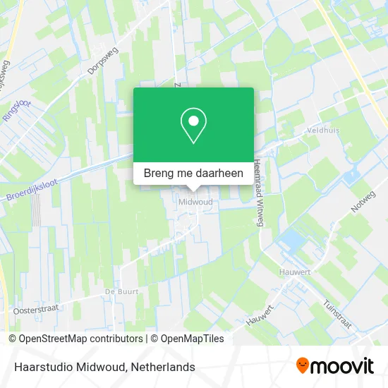 Haarstudio Midwoud kaart