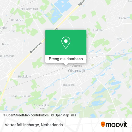 Vattenfall Incharge kaart