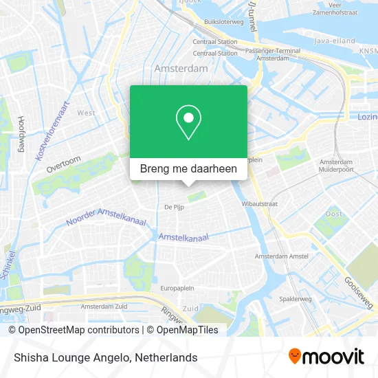 Shisha Lounge Angelo kaart