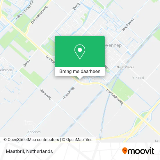 Maatbril kaart