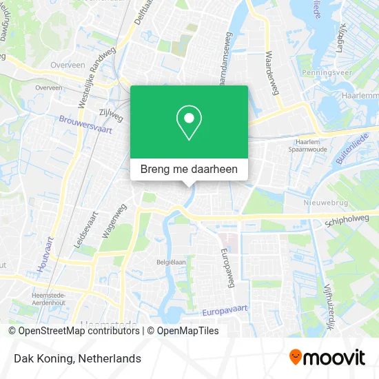 Dak Koning kaart