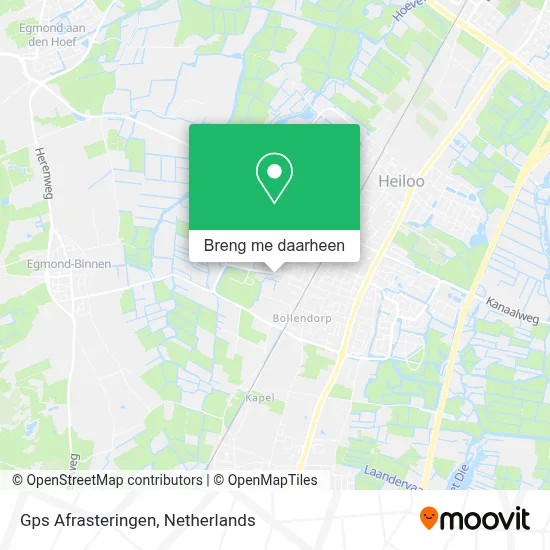 Gps Afrasteringen kaart
