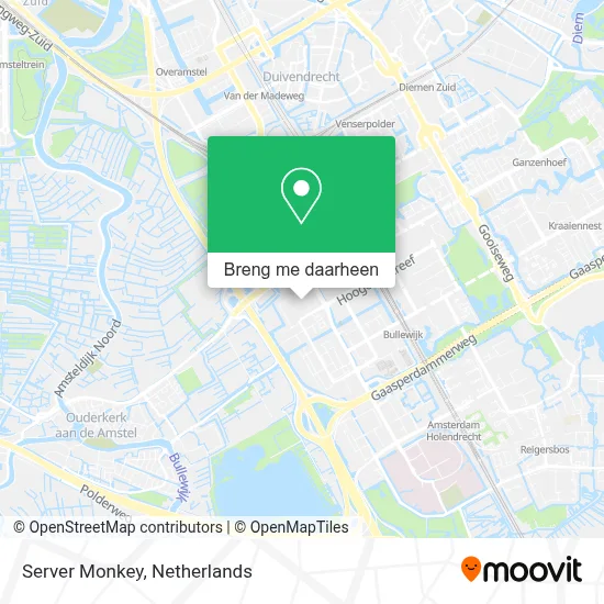 Server Monkey kaart