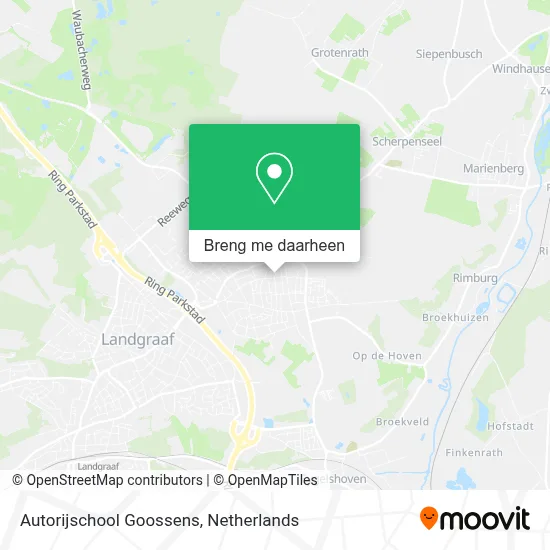 Autorijschool Goossens kaart