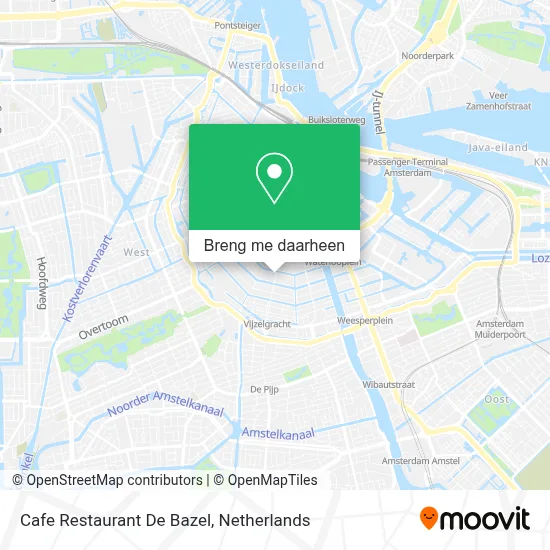 Cafe Restaurant De Bazel kaart