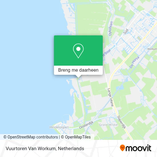 Vuurtoren Van Workum kaart