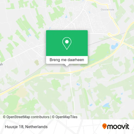 Huusje 18 kaart