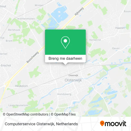 Computerservice Oisterwijk kaart