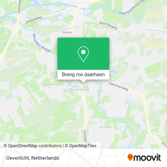 Oeverlicht kaart