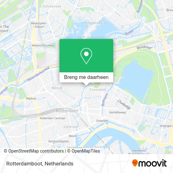 Rotterdamboot kaart