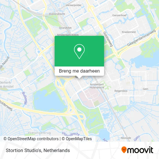 Stortion Studio's kaart