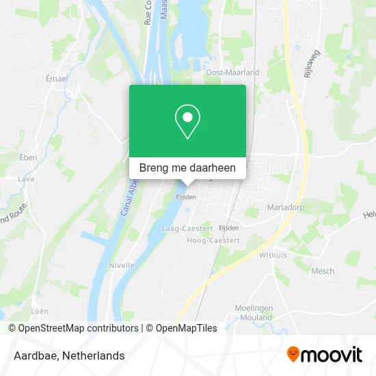 Aardbae kaart
